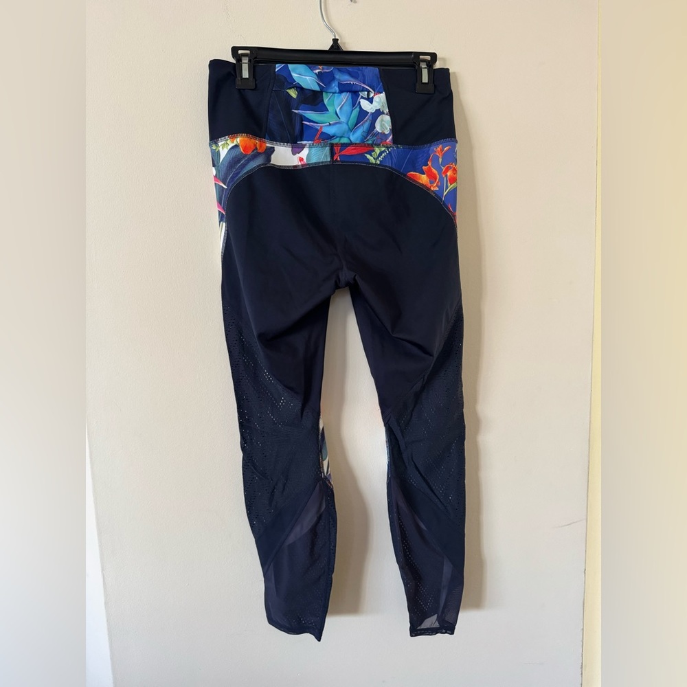 Athleta Black And Multicolor Patterned Leggings- … - image 4